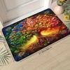 1Pcs Anti Fatigue Kitchen Rugs,Artistic Life TreePrint Waterproof Non-Slip Thick Cushioned Kitchen Mat Heavy Duty Comfort Standing Mat for Kitchen