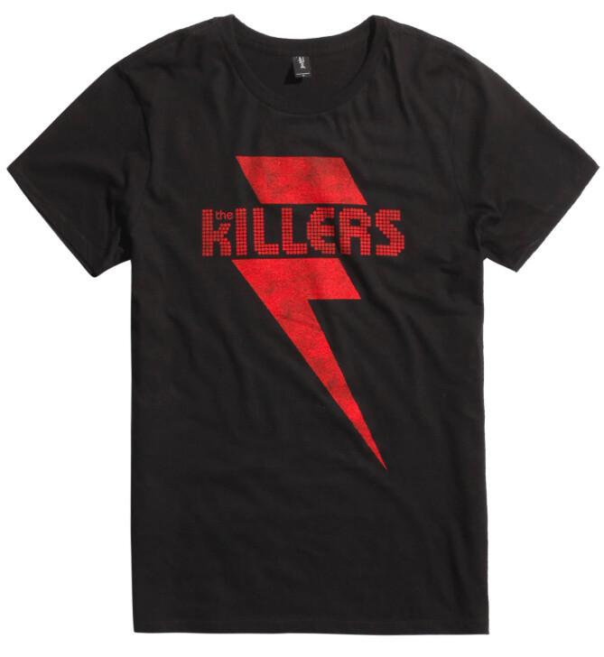 The Killers RED LIGHTNING BOLT LOGO T-Shirt NEW XS-3XL Licensed & Official Unisex T-Shirt XXXL