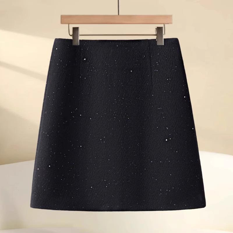 

Твидовая мини-юбка бодикон с пайетками большого размера для женщин - Весна 2025 XL 120/140g