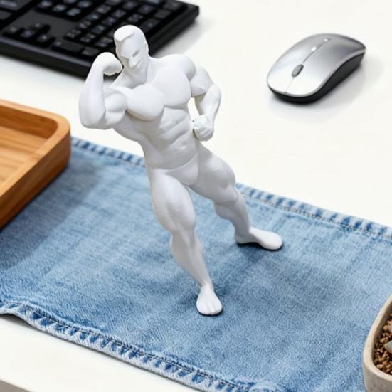 3D tištěná figurka kulturisty svalovce, Mini ozdoba na stůl pro fitness sportovce, Detailní PLA socha pro posilovnu, kancelář, herní sestavu, Kreativní dárek pro