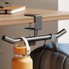 Carbon Steel Desk Edge Bag Hook Removable Adjustable Desk Headset Hanger Rotatable Punch-free Hanging Handbag Holder Office Desk