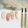 1/2PCS French Plaid Nail Art Brushes Set Line Grid Pattern Drawing Pen For DIY UV Gel Extension Painting Supplies DIY Design