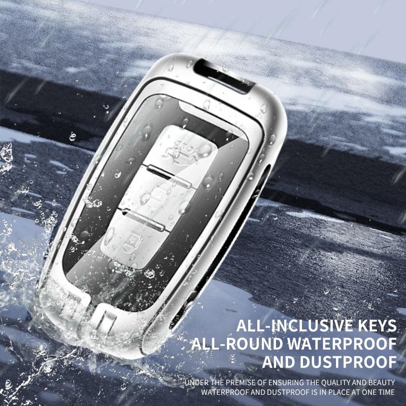 Car Interior Accessories Metal Leather Car Key Cover Flip Key Zinc Alloy Car Remote Key Bag for Hyundai