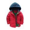 Guttefortykket hette avtakbar dunjakke Guttedunbomullsjakke Baby Medium og Eldre Barnes dunjakke