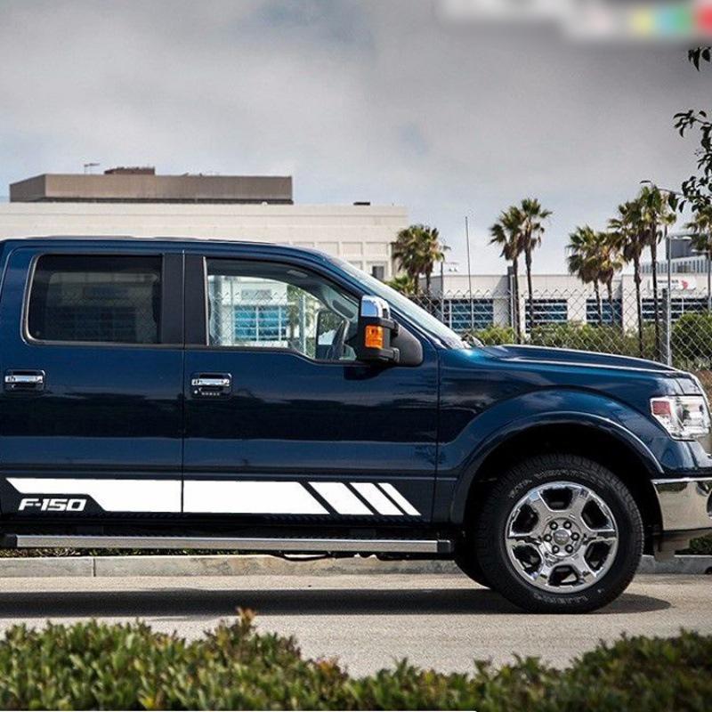 

Наклейки на боковую часть кузова Raptor F150: Персонализированные наклейки на талию и тело белый