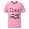 French Evg Team Married Tops Single Farewell Bachelor Party T Shirt Future Groom Man Tshirt Fashion Beer Graphic Wedding Tees