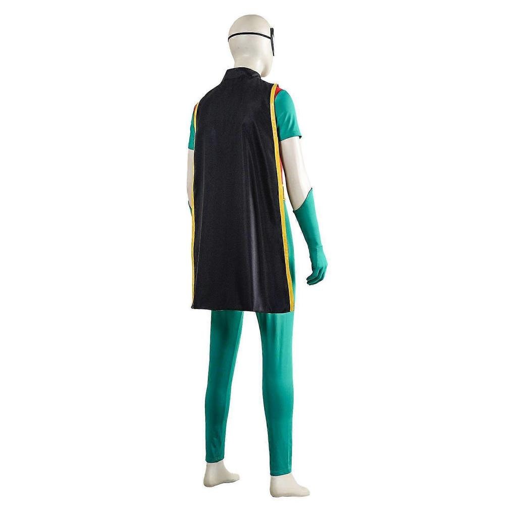 COS Robin Superhrdinský kostým Body s pláštěm Unisex Halloweenský Cosplay outfit