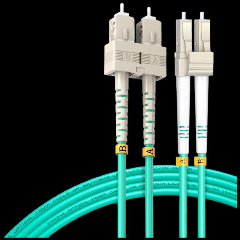 Shan Ze OM3 LC-SC Multimode Duplex Fiber Optic Patch Cable