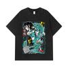 275 GSM Washed T-shirts 100% Cotton Saint Seiya V8 Shiryu Print Unisex Heavy Cotton T Shirt