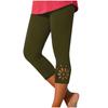Women's Casual -Color Slim Base Cut-out Cropped Pants