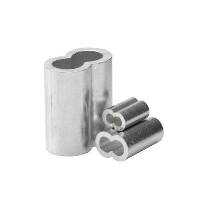 30/50 BUC M1.2 M1.5 M2 M3 M4 Manșoane de Sertizare din Aluminiu cu Buclă, Manșoane cu Gaură Dublă pentru Cablu de Oțel, Clipsuri, Accesorii de Fixare