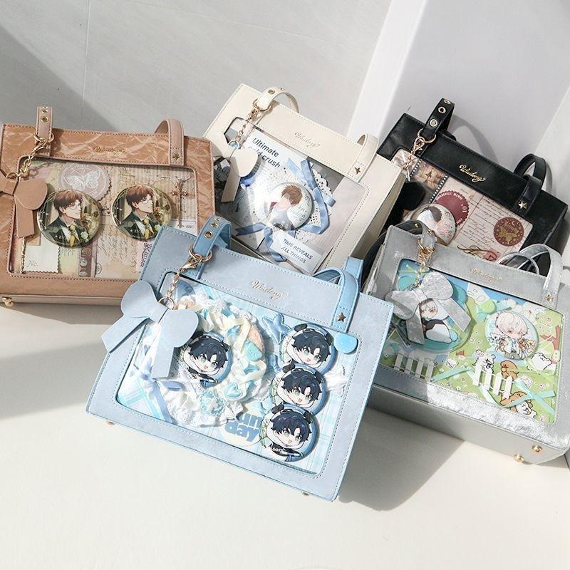 Cream Spring Cherry Pain Bag Daily Transparent Versatile Bar Guofeng Portable One Shoulder Crossbody Bag Antique Girl Snacks