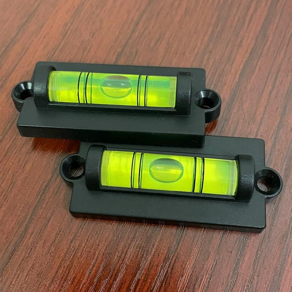 4Pcs Bubble Spirit Level RV Standard Levels with Mounting Holes RV Levelers Leveling Tool for RV Camper, Travel Trailer, Camping, Truck, Motorhome