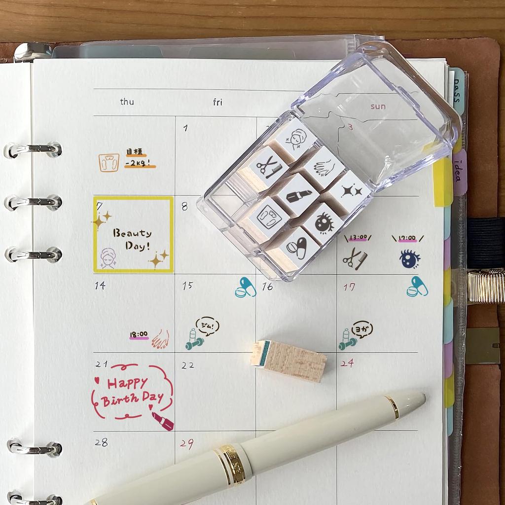 Beverly Diary Diary Stamp, Seal, Accessory, Lover, Beauty, TSW-178