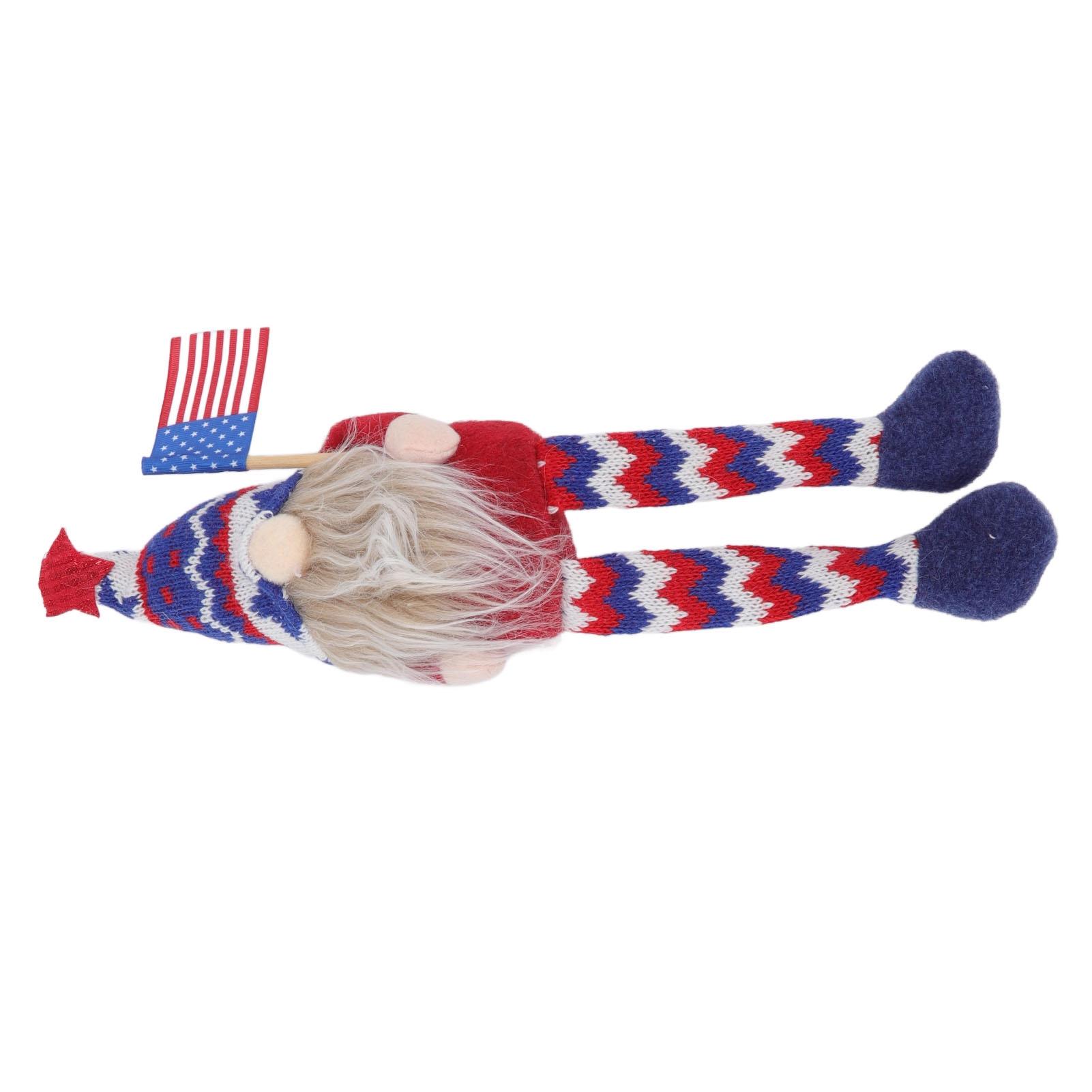 Plush Gnome Doll Faceless Round High Hat Children Gift Dwarf Doll Ornament for Sofa Bedroom Independence Day