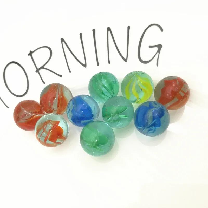 1020Pcs 14Mm Colorful Glass Balls Marbles Pinball Machine Game Vase Aquarium Fish Tank Filler Home Decoration Toys For Kids
