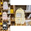 Youthful Nylon School Backpack With Waterproof Design And Padded Straps For Students