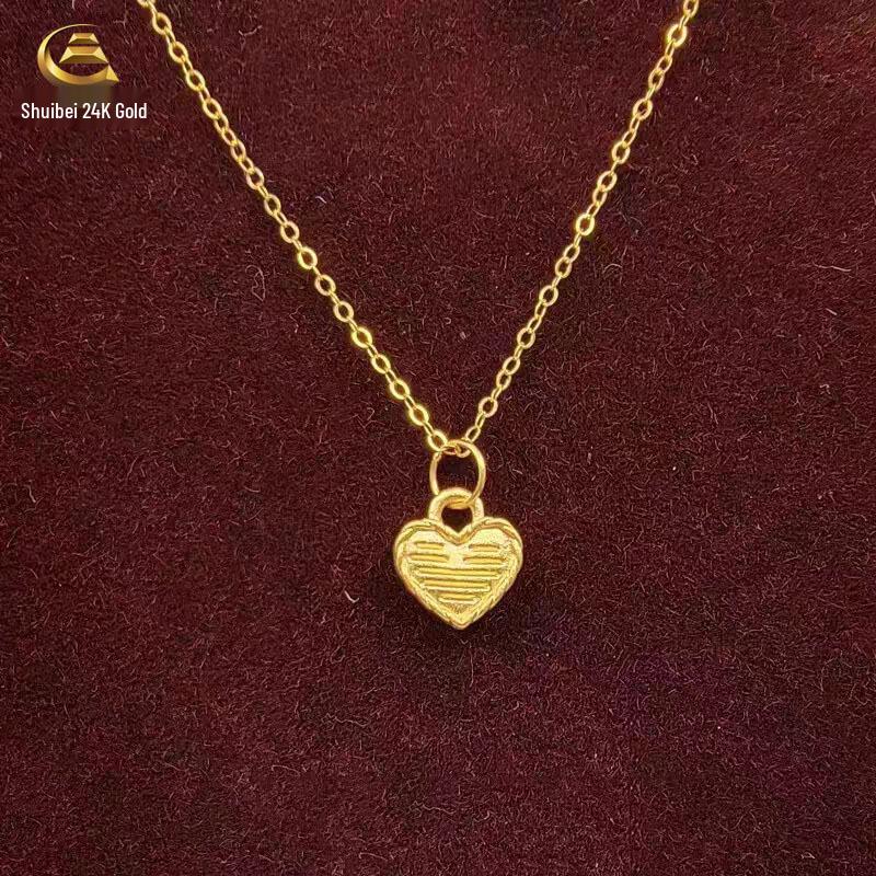 Pure Gold Slim Waist Abacus Pendant Necklace - Promotional Gift Style