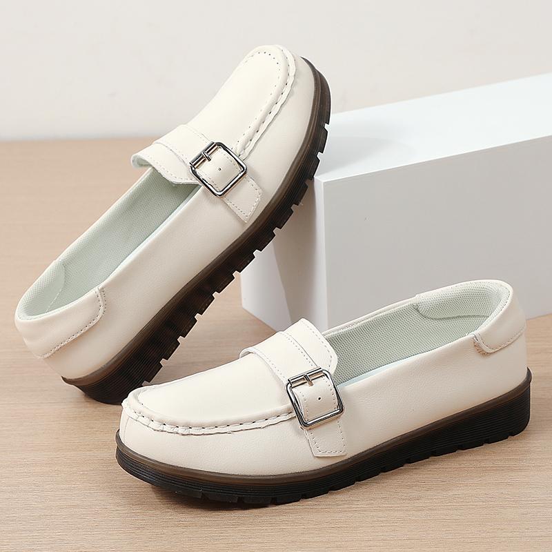 Fashion New Womens PU Leather Loafers Shoes Daily Womens Flats Ladies Shoe Female Spring  Casual Slip on Shoes Luxury Loafers