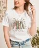 Just One More Chapter Book Lover TShirt Floral Books Graphic Tee Cute Tee Top