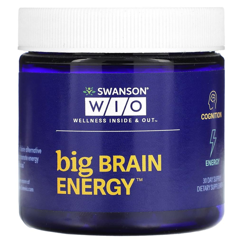 Swanson WIO Big Brain Energy, 30 Capsules