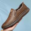 Hand Sewn Oxford Soft Soled Genuine Leather Men's Shoes Breathable Casual Leather Slio On Shoes In Spring Autumn Loafers D08