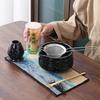 7pcs Matcha Set, Matcha Whisk Set Includes Matcha Bowl, Matcha Whisk Holder, Bamboo Matcha Whisk, Scoop and Matcha Sifter, 15 oz Mottled Matcha Kit