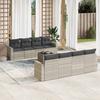 VidaXL Garden Lounge Set with Cushions 9 Pcs, Sofas with Adjustable Feet, Outdoor Furniture Set Patio Terrace, 3218742