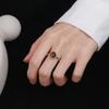 Anello in Occhio di Tigre Naturale Gioielli per Donna Argento Sterling 925 Elegante Anniversario Fidanzamento Matrimonio Regali Ametista