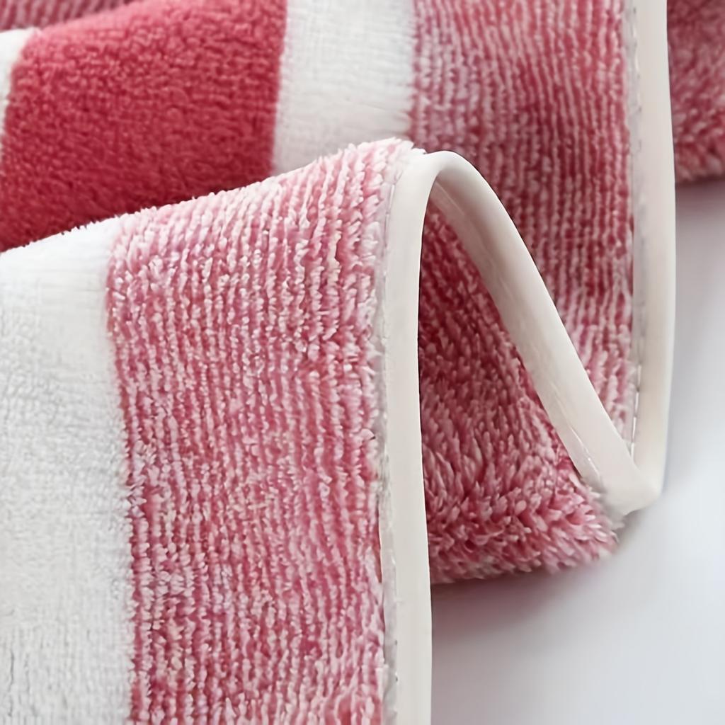 4pcs Set of Large Bath Towels, Oversized Thick Coral Fleece Towels, Ultra-Fine Fiber, Available in Various Colors, Absorbent, Quick-Drying