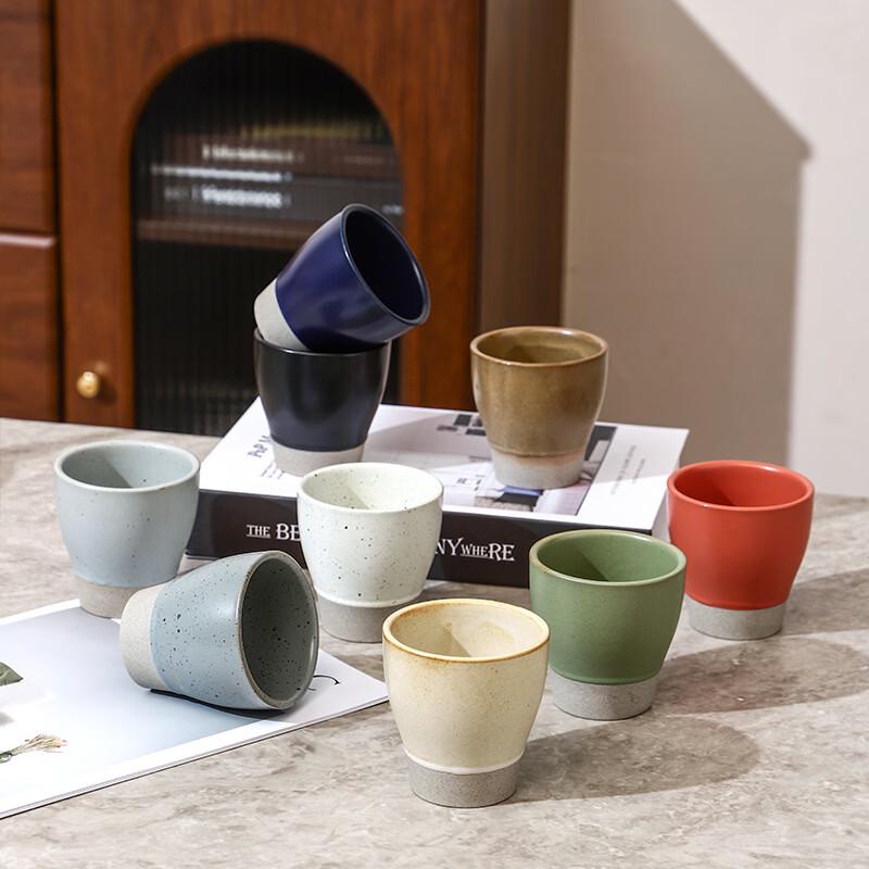 De ou Xingguang Japanese Wabi-sabi Ceramic Teacup Set (5 Pieces)