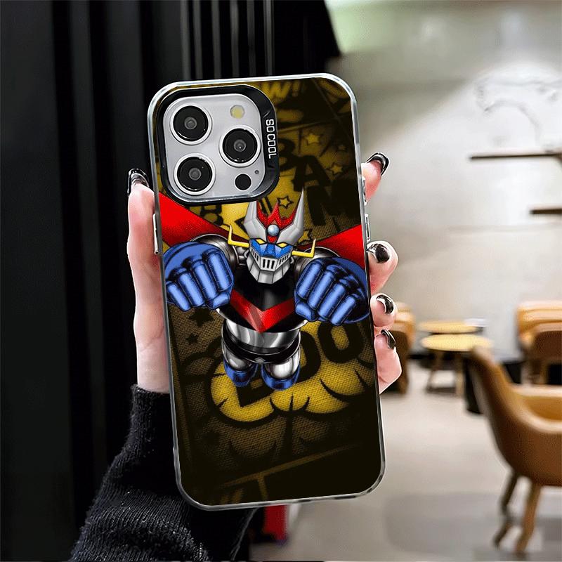 M-Mazinger Z Anime Soft Phone Case for iPhone 15 16 17 Pro Max 17Air 16E 14 Plus 13 12 Mini Shockproof Cover Back Shell