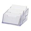 1/2/3PCS Clear Acrylic  Display Stand Transparents Desktop Organizer with Storage Shelf for Office Business Cards