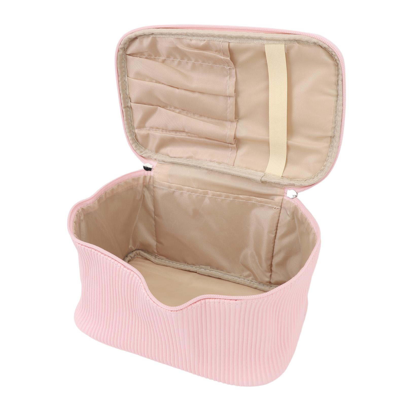 

Дорожная косметичка с широким открытым водонепроницаемым чехлом из искусственной кожи большой емкости для косметики