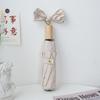 16 Bone Solid Wood Color Glue Folding Sun Umbrella Sunscreen UV Protection Parasol Rain Umbrella Female Umbrella Portable