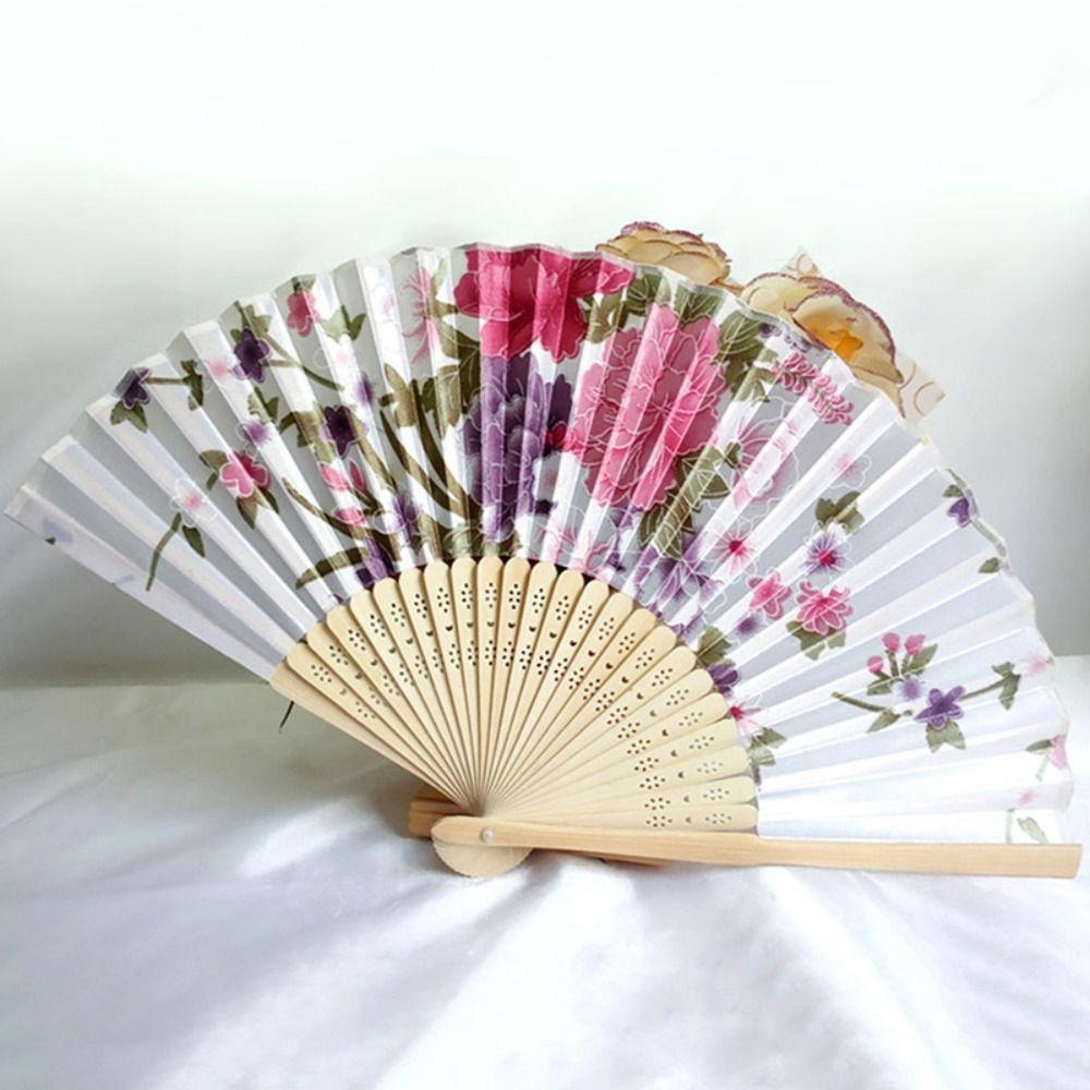 Style Photography Prop Hand Held Vintage Home Decoration Wedding Gifts Folding Fan Ornament Fan