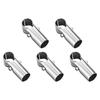 5pcs Rustproof Stainless Steel Pipes Fittings for Drying Racks Tube Connectors