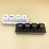 USB Wired Mini Keyboard - 4-Key Copy, Paste, Select, Cut - Black & White, Mechanical, Driver-Free