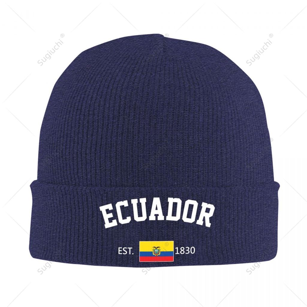 Knitted Hat Unisex Ecuador EST Independence Day For Unisex Women Boys Winter Autumn Beanie Cap Warm Bonnet