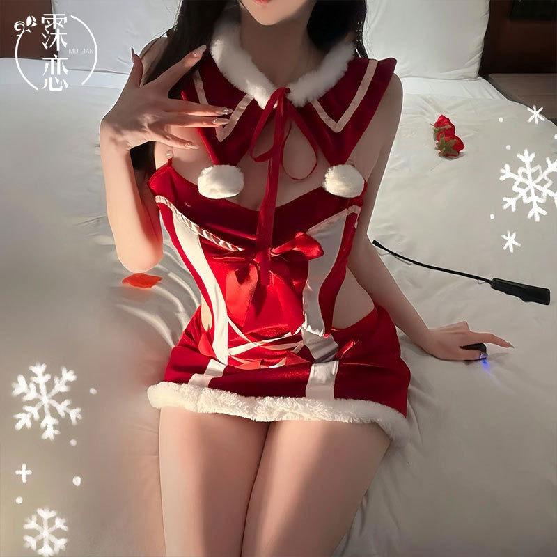 Sexy Lingerie Sexy Christmas New Dress Plush Pure Festive Atmosphere Cosplay Costume