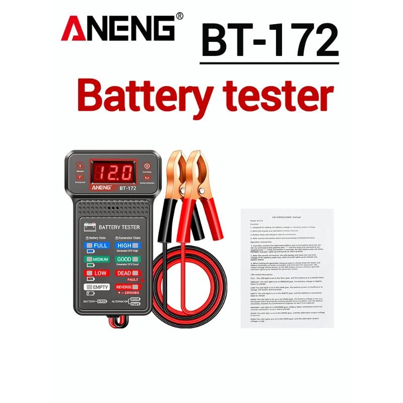 New 12V 24V Car Battery Tester Digital Alternator Analyzer Automotive Charging System Checker Portable Truck Car Repair Diagnostic Engine Inspection