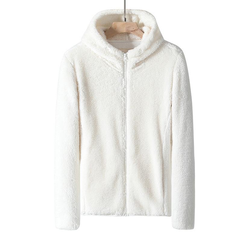 plush hooded jacket