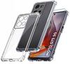 Case for Motorola Moto G75 5G ANTI-SHOCK CLEAR CASE + 9H PROTECTIVE GLASS