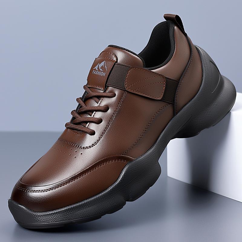 Fashion Leather Moccasins Lace Up Men Business Shoes All-match Male Walking Shoes New Handmade Sneakers High Quality Mens Casual Shoes