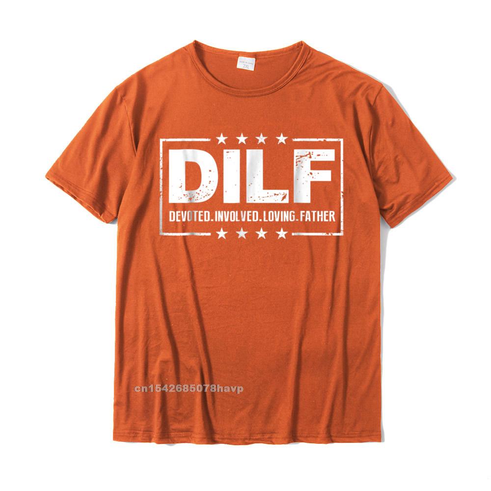 T-shirt Unisex DILF Padre Devoto Coinvolto Amorevole Papà Papa Cotone Europa Top Maschili Camicia Classica Nuovissima T-shirt