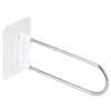 Clothes Hanger Organizer Stainless Steel UShape Wall Storage Rack for Bathroom Balcony White