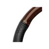 Housse de volant effet bois - momo - Luxury - 36,5-37,9 cm - Noir avec effet bois - PVC - Compatible voiture