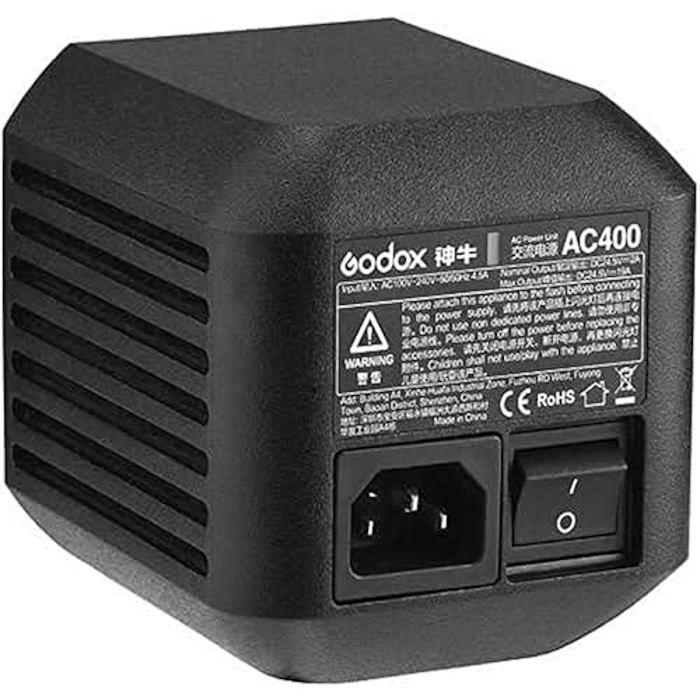 Adaptateur AC - GODOX - AC400 - Compatible AD400 Pro - Durable - Design Moderne