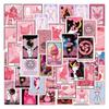 55 New Cartoon Pink Tarot Doodle Stickers DIY Decorative Guitar Suitcase Waterproof Stickers
