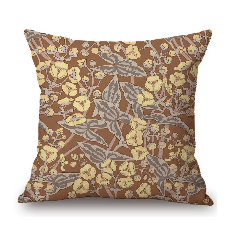 British Art Uk Artist William Morris Flower Pattern Floral Design Elegant Home Decorative Sofa Throw Pillow Case Cushion Cover